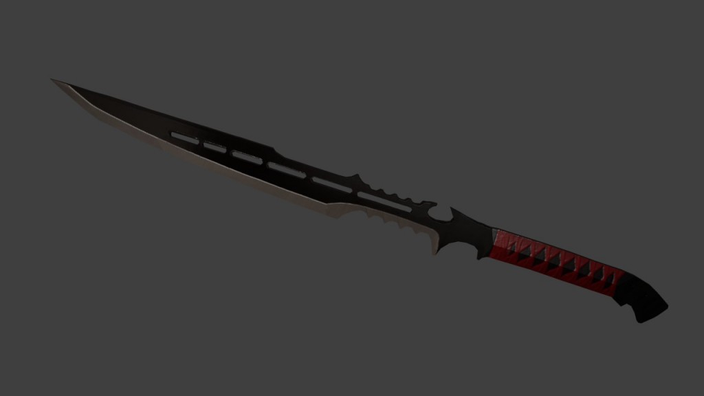 Red Guardian Sword-Low Poly preview image 1